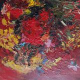 Hst still life bouquet flower in vase by willy jager 1960 germany 1960