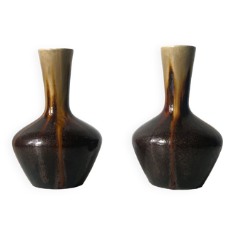 Set of 2 Thulin Belgium style vases