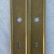 Lot vintage de 3 paires de plaques de porte en laiton lourd Lyon France