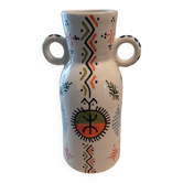 Vase d'Art Berbère en Céramique (30 cm) - Pièce Unique Neuve par un Ma