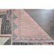 Vintage Turkish Oushak Wool Runner Handmade Wool Runner Rug 123x376