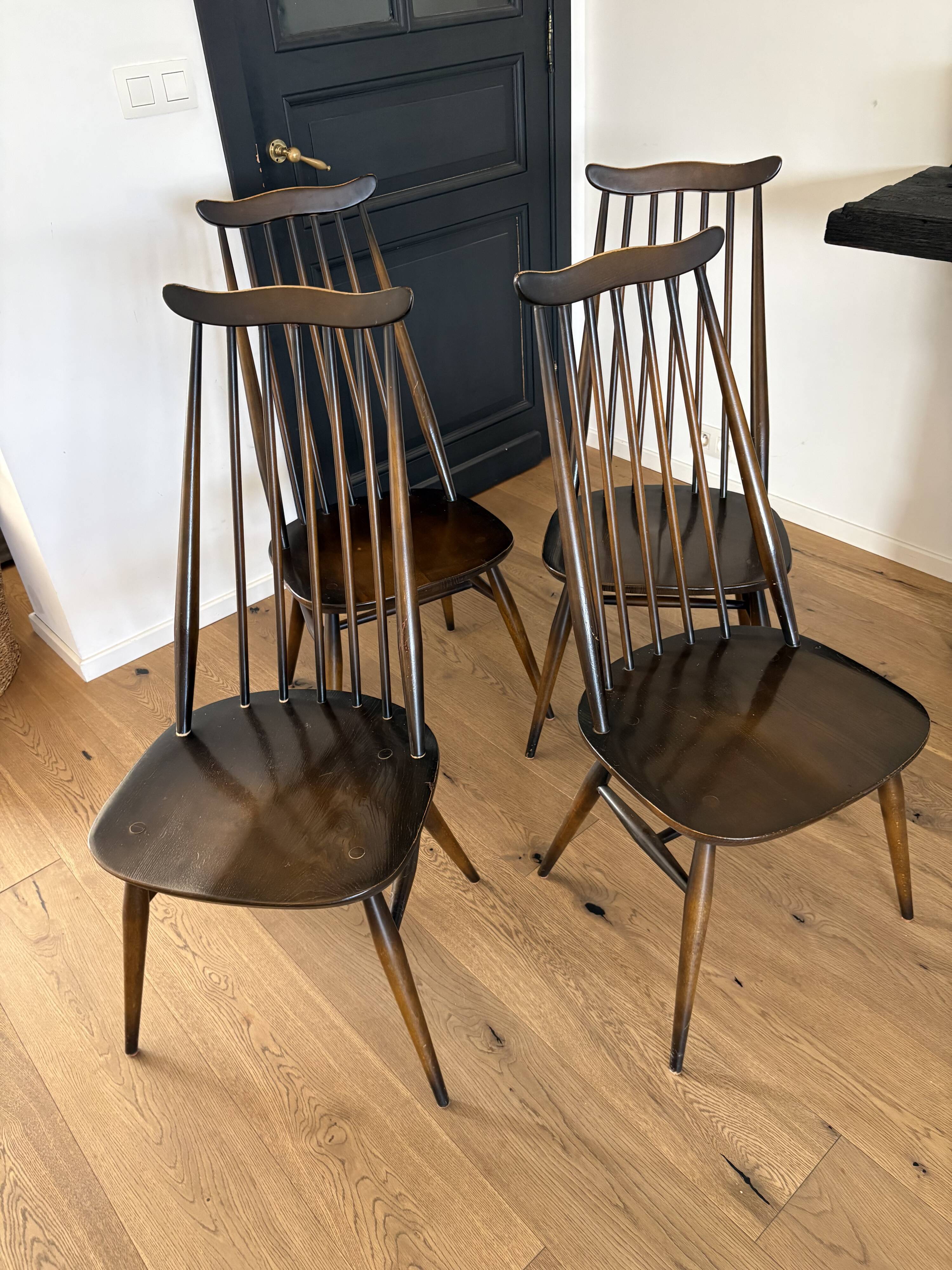 Set of 4 Ercol Chairs 1978