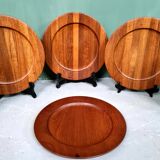 6 teak plates