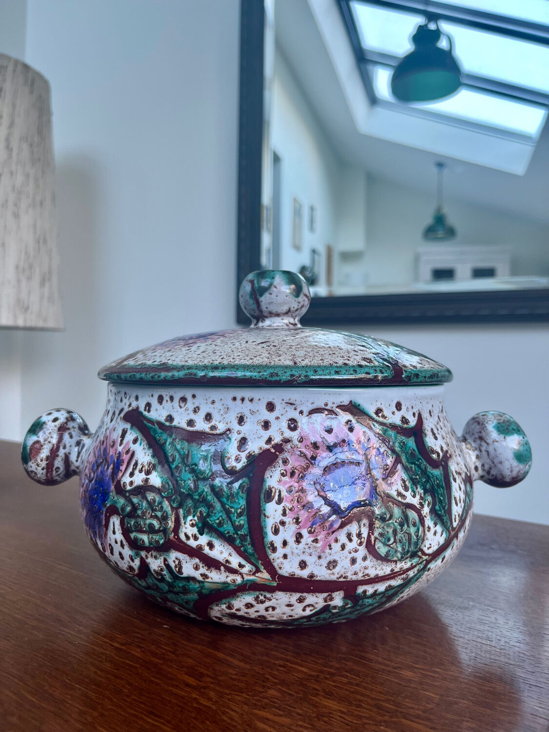 Vintage ceramic soup tureen – Daniel Étienne, Vallauris