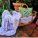 Vintage rattan couffin