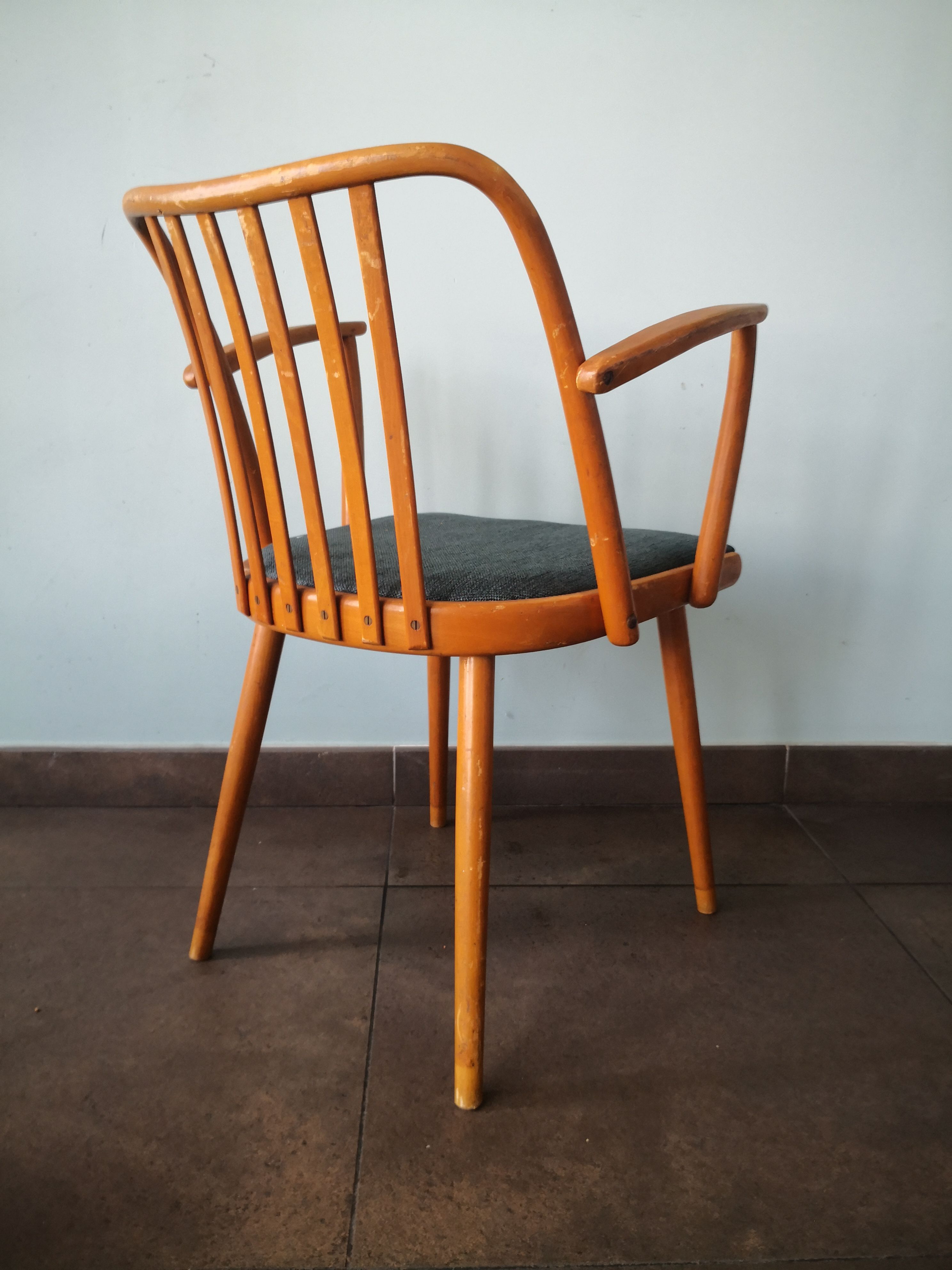 Pair of Scandinavian style armchairs, Antonin Suman, for TON, Czech Meal, 70s