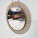 Mid-century round metal mirror, France 1960's
