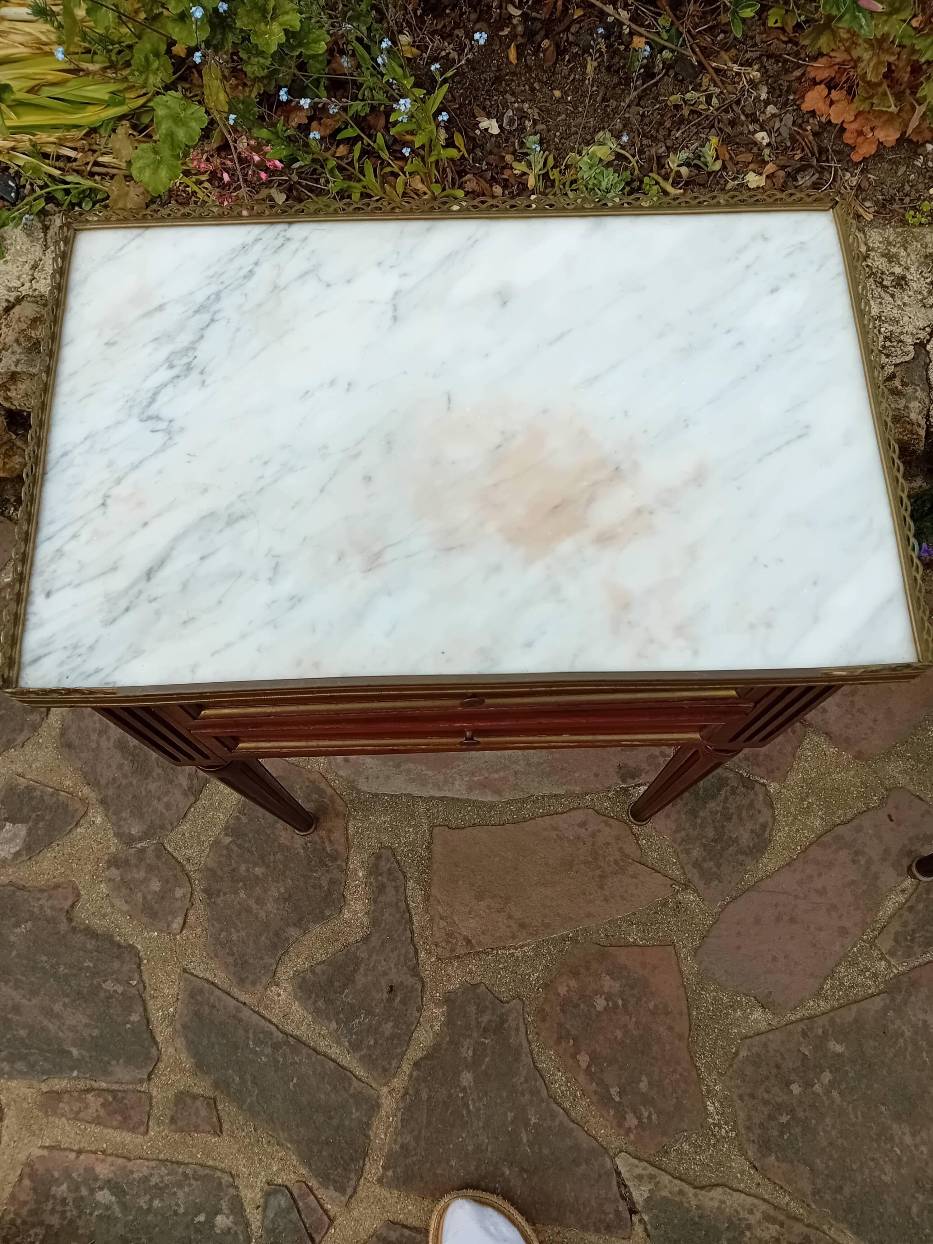 Pair of Louis XVI bedside tables.