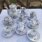 Coffee service - Bernardaud for Limoges - model " Myosotis "