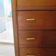 Pretty vintage chest of drawers - 4 drawers - 1960s - refined Scandinavian style - medium oak color