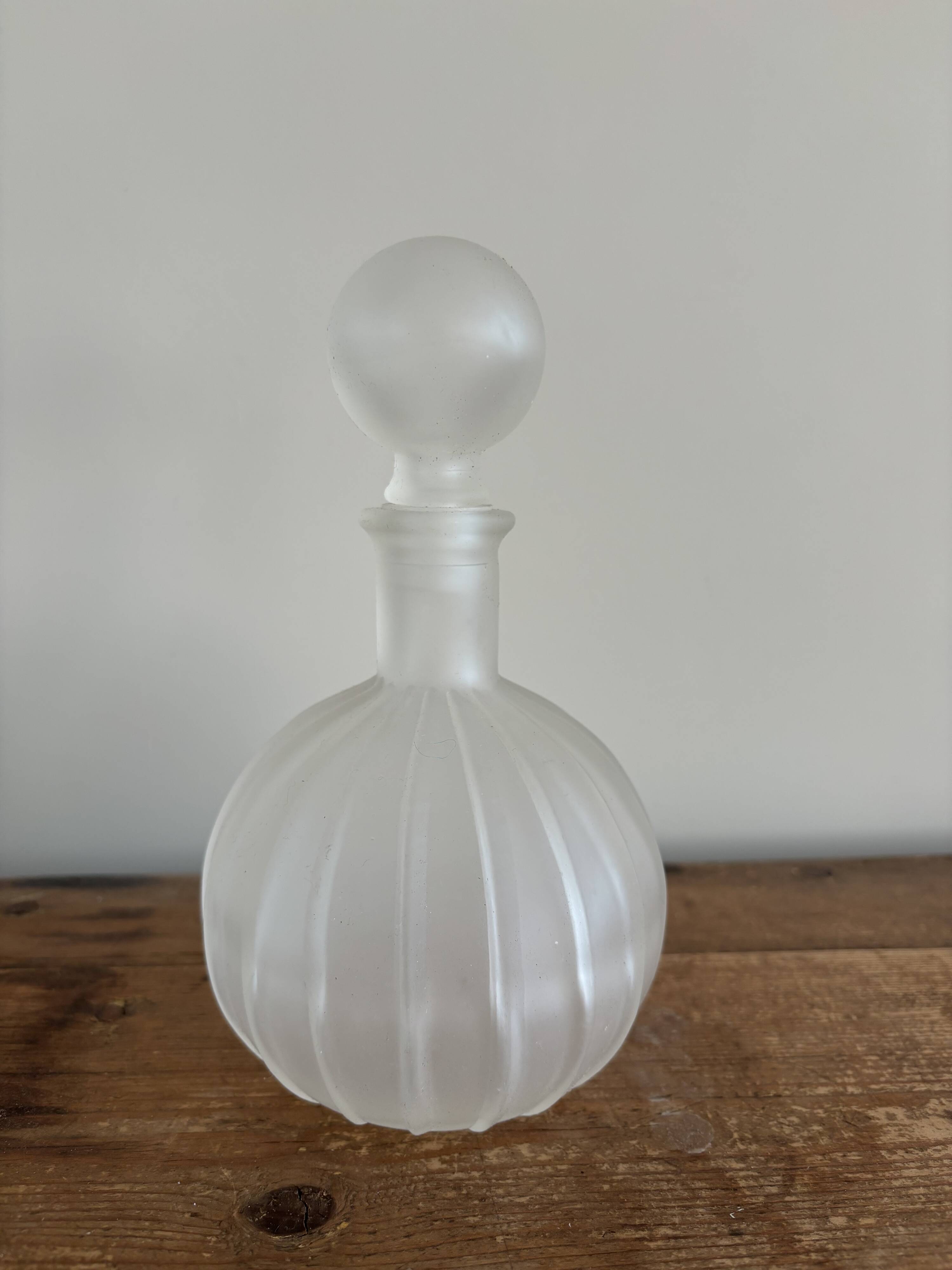 Vintahe Empoli Glass Decanter with Stopper, Italy, 1960s