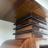 Art Deco style console with mahogany marquetry