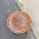 Curved wooden stool