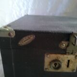 Old large cardboard suitcase