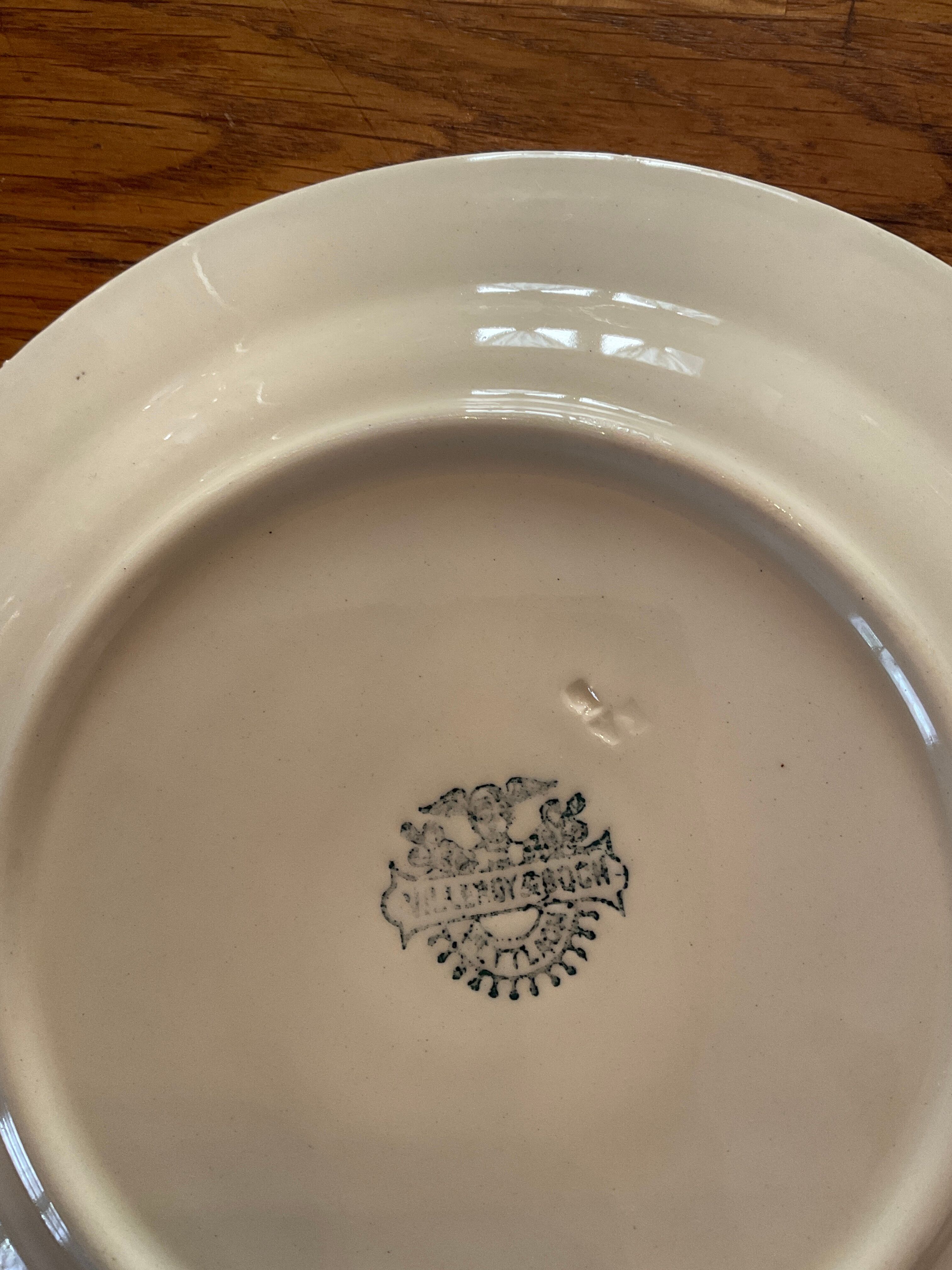 10 dessert plates or starters. Villeroy and boch.vintage