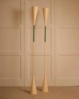 Diabolo floor lamp pair