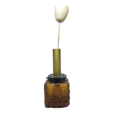Vintage figurative glass hanging lamp, Poland, 1970s