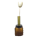 Vintage figurative glass hanging lamp, Poland, 1970s