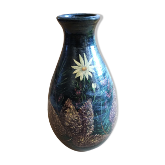 Painted terracotta vase