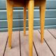 Vintage beech compass foot stool