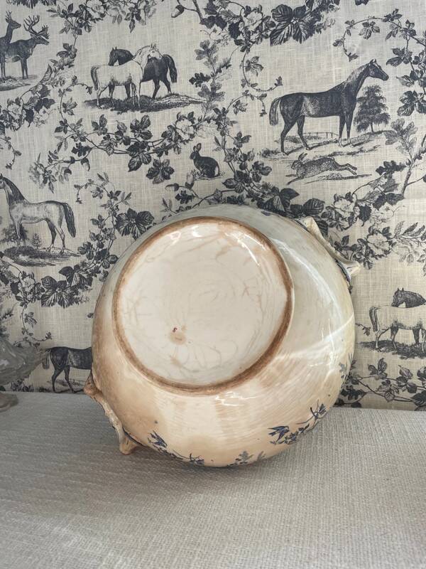 Old soup tureen Linotte model Creil & Montereau