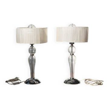 Pair of Modern Table Lamps by Iderl Lux, 2020 – Elegant Glass Design