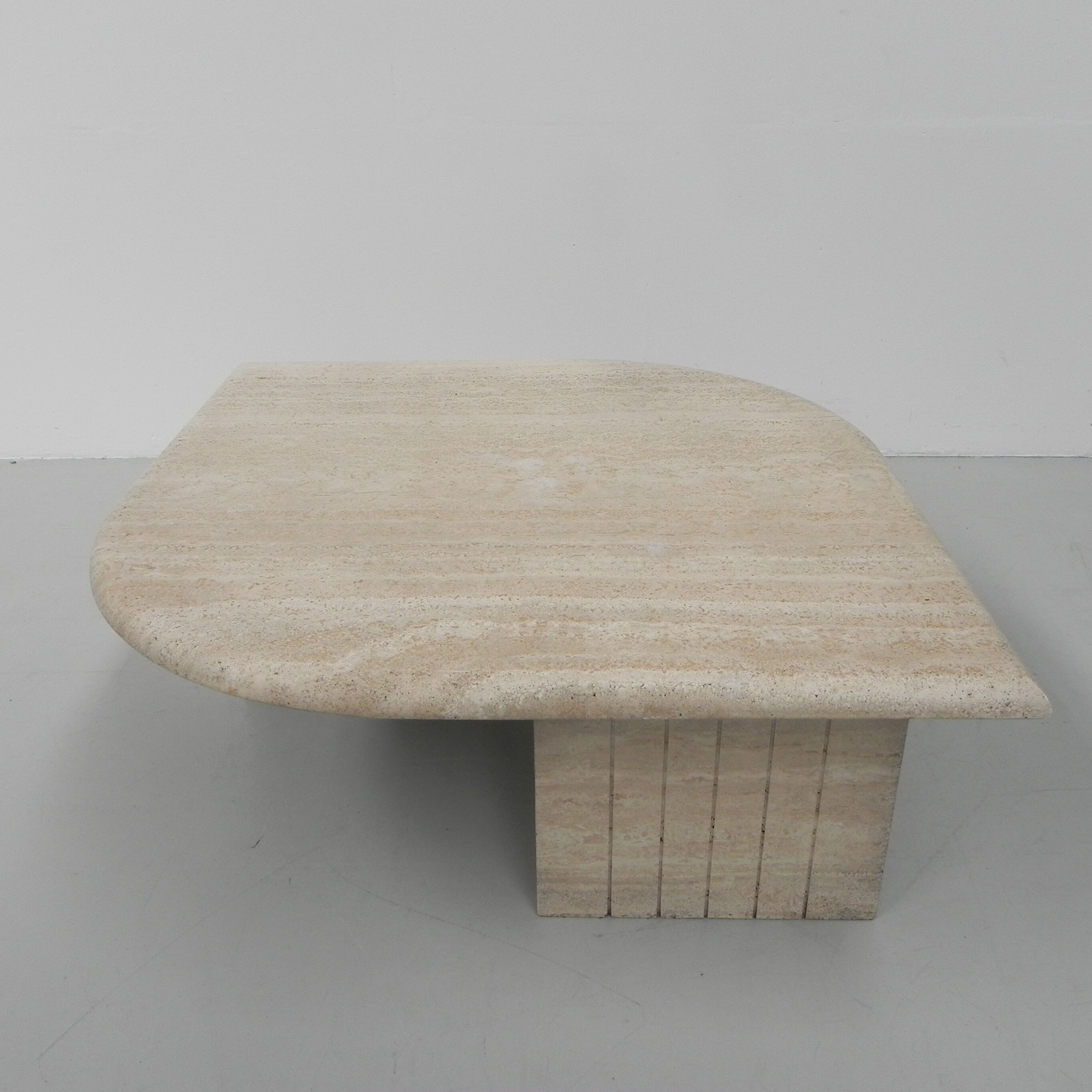 Travertine coffee table