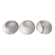 Set of 3 White Marble Tea Light Holders – Minimalist Scandinavian Style
