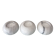 Set of 3 White Marble Tea Light Holders – Minimalist Scandinavian Style
