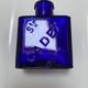 Flacon cadex en verre bleu cobalt
