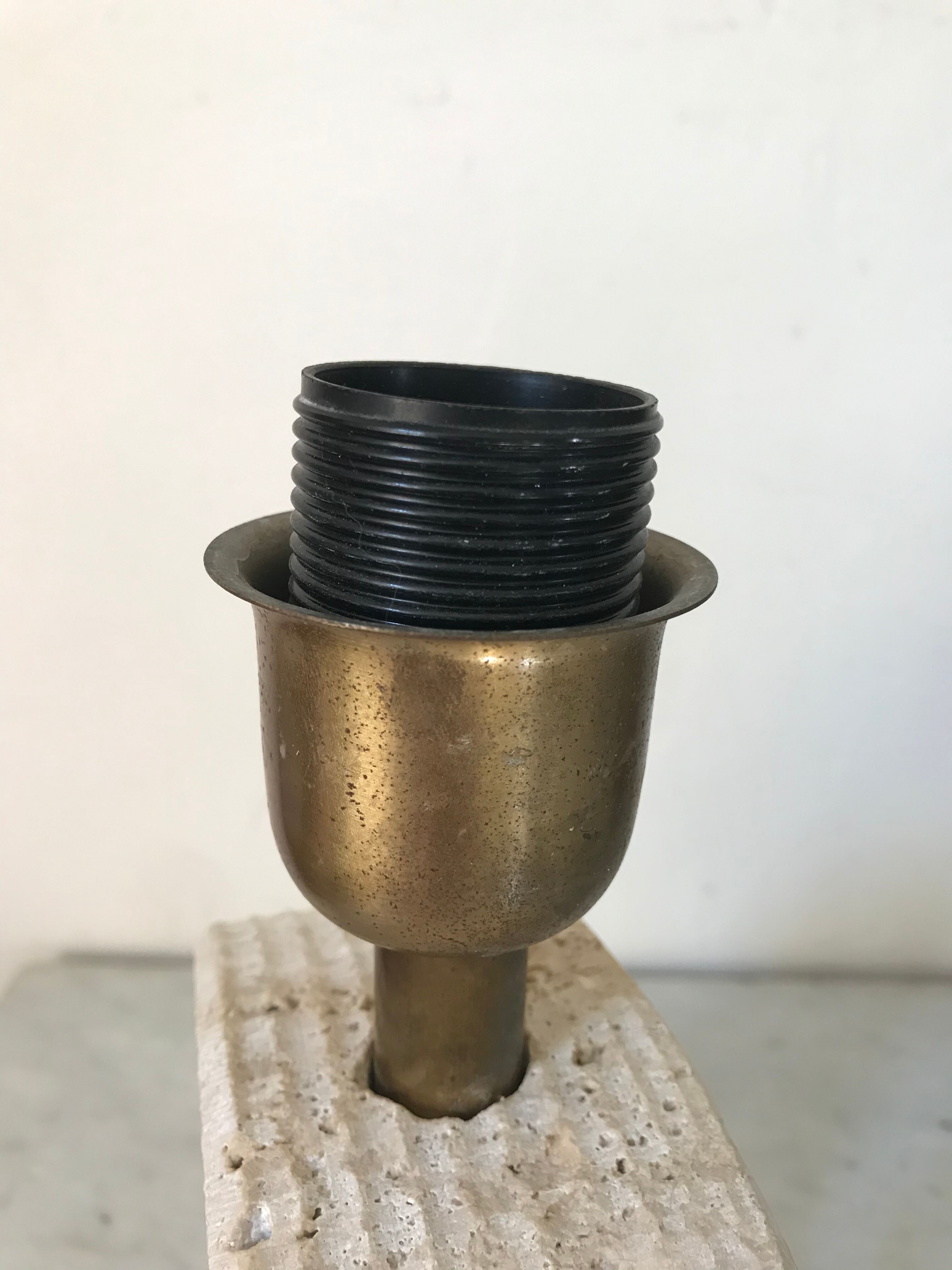 Vintage travertine lamp