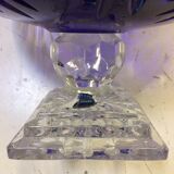 Dish Bohemian crystal two-tone