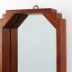 Geometric octagonal wooden Art Deco mirror, Italy ca. 1925