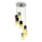 GDR chrome with bubble glass cascade lamp