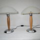 Paire de lampes de table champignons