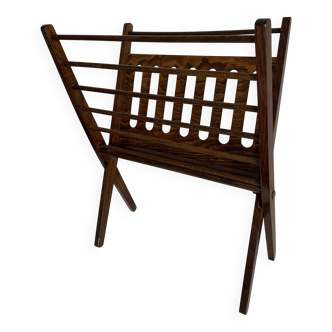 Magazine rack vintage1960 Cees Braakman scandinavia vinyl magazines