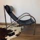 Paire de fauteuils "Omega" en chrome et cuir, Habitat, 1980