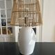 Lampe vintage en céramique ajourée