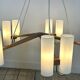 vintage Scandinavian chandelier 10 lights Östen Kristiansson for Luxus 1960s