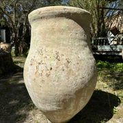 Ancient terracotta pottery jar from the 19th century