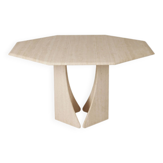 Travertine dining table