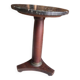 Small empire pedestal table or sellette in mahogany with marble top