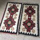 Pair of bohemian wool rugs from the 60s and 70s