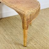 Lotus meditation chair and its rattan table