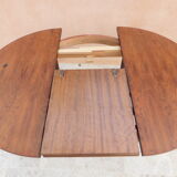 Table ronde extensible vintage
