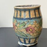 Grand vase rond blanc Qajar