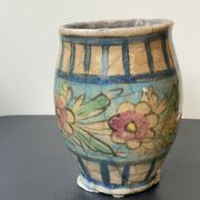 Big Round White Qajar Vase