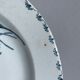 Set of 10 flat plates Terre de Fer XIXth, "Madrid"
