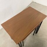 Modernist teak nesting tables from the 50s
