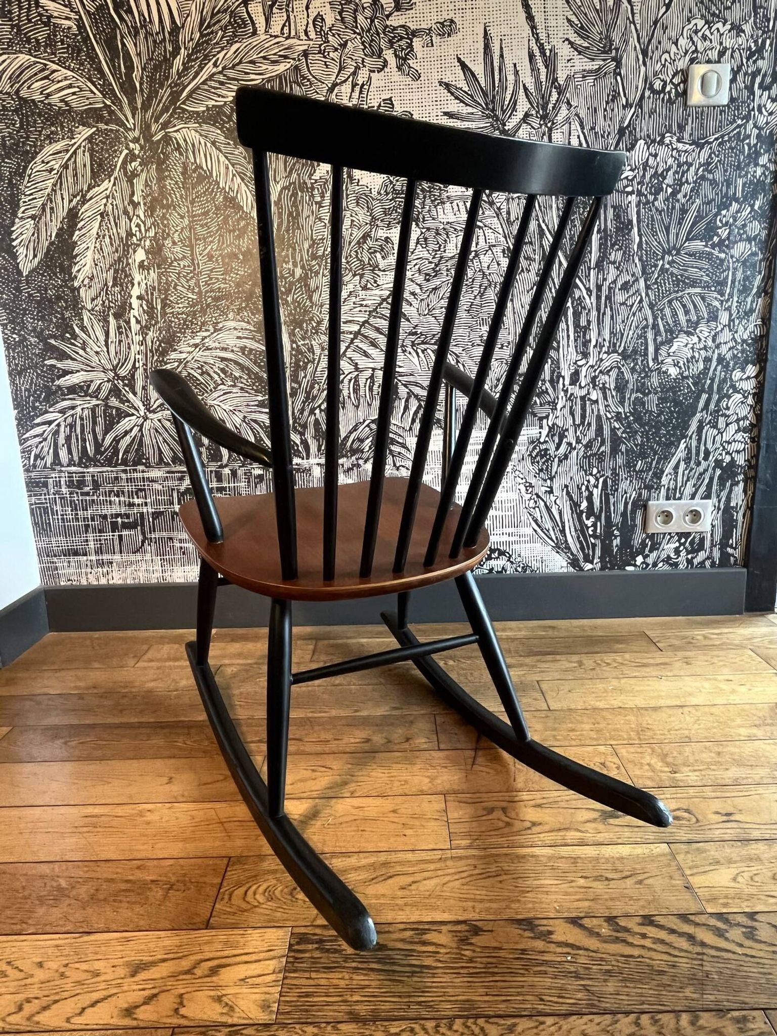 Fauteuil Rocking chair Roland Rainer scandinave